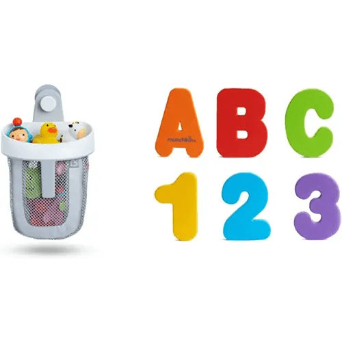 Munchkin® Bath Toy Scoop with 36pc Bath Letters and Numbers Bath Toy