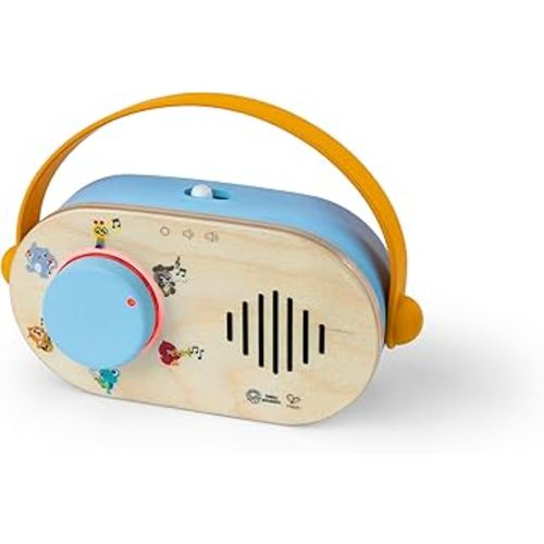 Baby Einstein + Hape Discovery Radio Toy Radio with Music & Lights, Ages 6 Months+