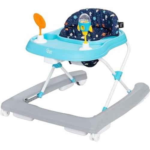 Amazon.com: Smart Steps Trend Activity Walker and Entertainer with Removeable Toys, Large Tray, Cup Holder, Adjustable Height and Flat Fold Frame for Storage, Ages 6 Months +, Space Walk Navy