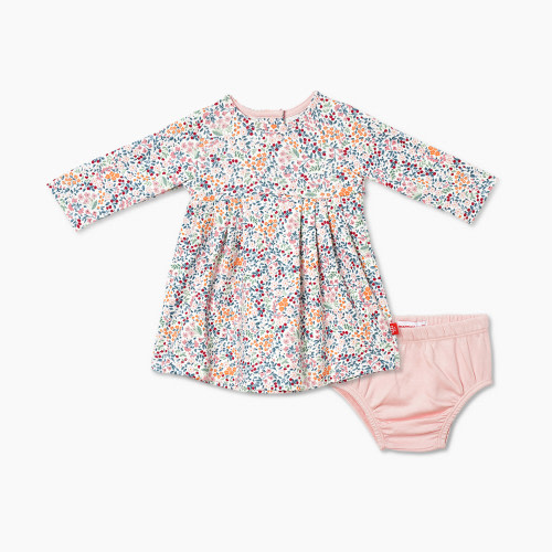 Magnetic Me Organic Cotton Dress & Diaper Cover Set - Sheffield, 9-12 Months