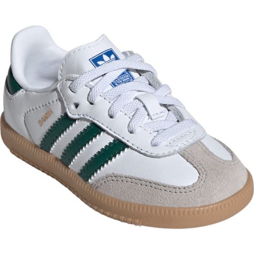 Baby, Walker, Toddler, Little Kid & Big Kid Kids' Samba Sneaker, White/ Green/ Gum 3
