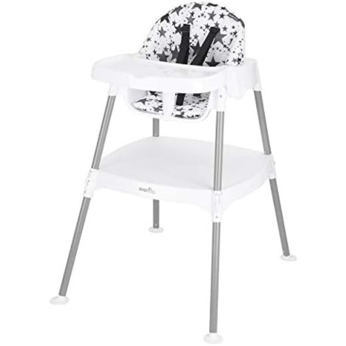 Evenflo Eat and Grow 4-in-1 Convertible High Chair (Pop Star White)