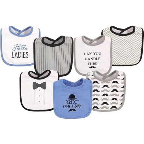 Hudson Baby Unisex BabyCotton Bibs