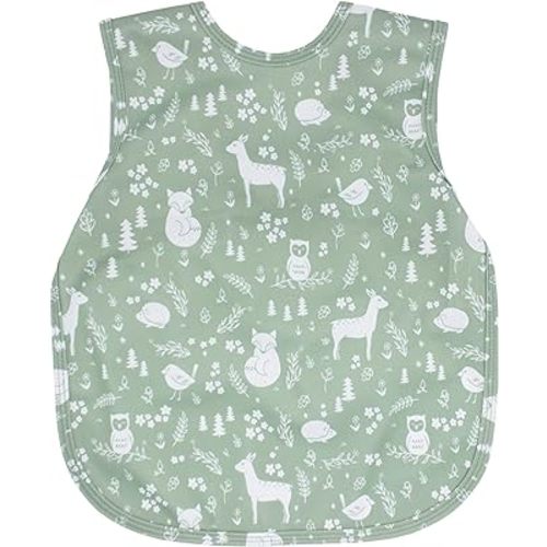 BapronBaby Animal Prints Bapron - No Neck Tie Safer Bib - Baby & Toddler - Soft Waterproof - PVC, BPA & Phthalate Free - 6m+