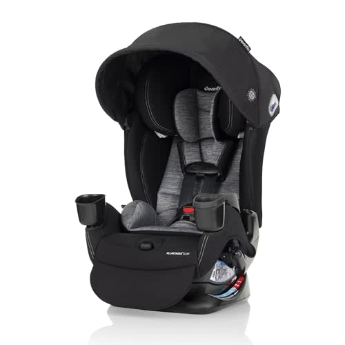 All4Stages Slim Plus Canopy 4-in-1 Convertible Car Seat (Howell Black)