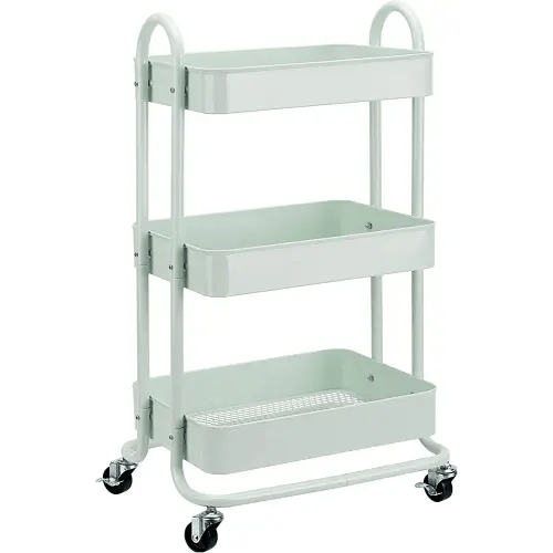 Amazon Basics 3-Tier Rolling Utility or Kitchen Cart - Mint Green