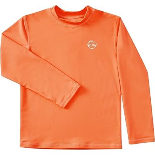 Willit Boys Rash Guard Swim Shirt Baby/Toddler Long Sleeve UPF 50+ Sun Protection SPF Quick Dry Shirt