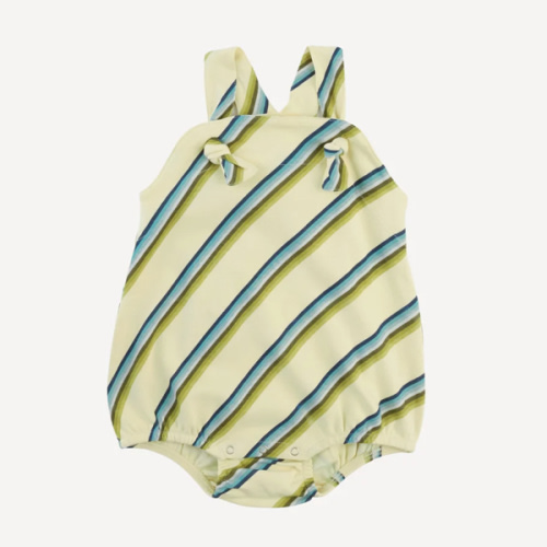 knot tie country bubble | 70s ranch stripe | organic cotton interlock