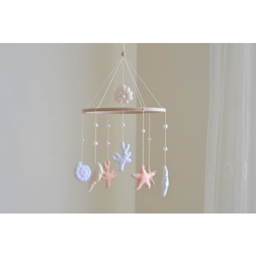 Ocean baby mobile, crib mobile seashells, sea mobile