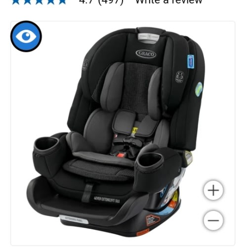 Graco 4Ever Extend2Fit DLX 4-in-1 Car Seat