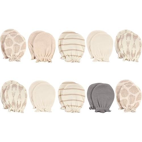 Hudson Baby Unisex Baby Cotton Scratch Mittens