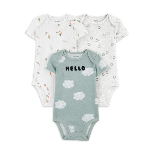 Carter's Child of Mine Baby Unisex Bodysuits, 3-Pack, Sizes Preemie-18 Months