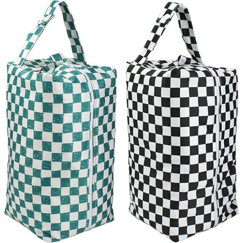 Mama Koala Waterproof Diaper Pods for Baby Items, Cloth Diapers, Swimsuits, Travel, Gym Clothes, Beach, Pump Parts, Toiletries, 2 Pack(DP-Squres)