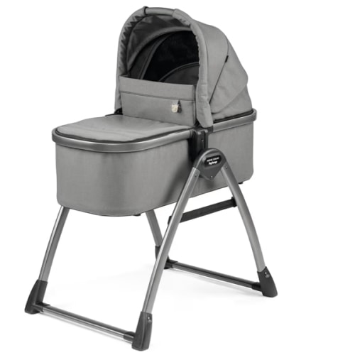 Peg Perego Bassinet with Home Stand for Ypsi-Veloce-Vivace, Mercury (Grey)