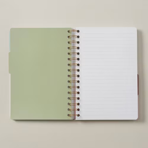 A5 Notebook, 4-Tab