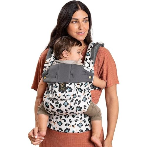 LÍLLÉbaby Complete 6-in-1 Ergonomic Baby Carrier Infant to Toddler with Lumbar Support (7-45 Pounds), 360 Degree Baby Wearing, Inward and Outward Facing (Desert Leopard)