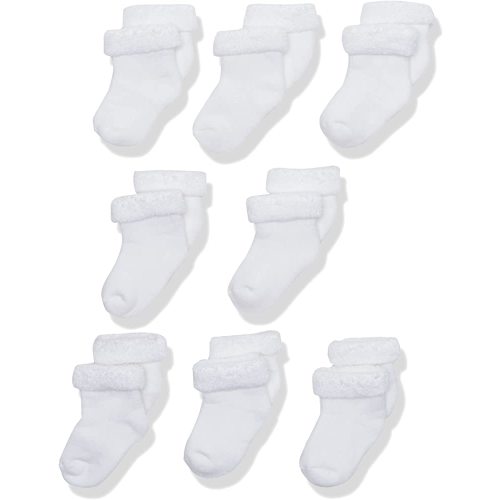 Gerber baby-girls 8-pair Wiggle-proof Sock