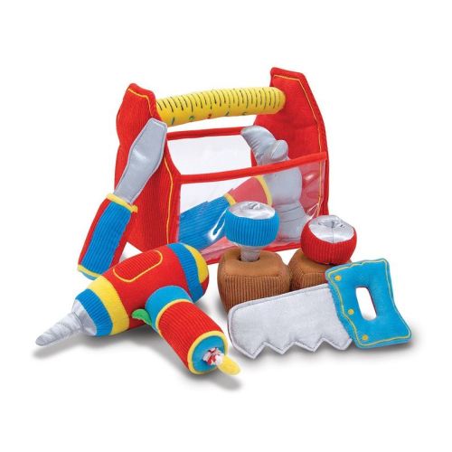 Melissa & Doug Toolbox Fill And Spill Toddler Toy With Vibrating Drill (9pc)