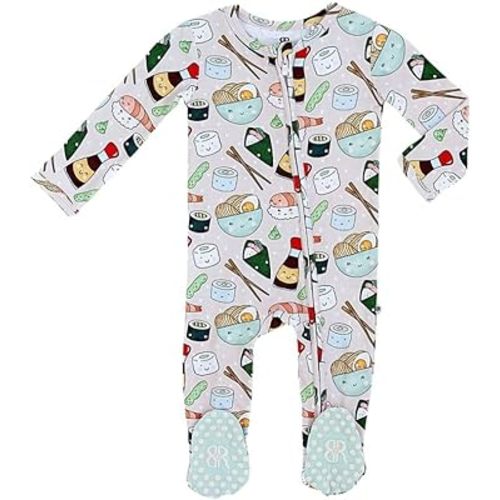 Bamboo Baby Footies | Soft Spandex and Viscose from Bamboo | Two-way Zipper for Easy Change