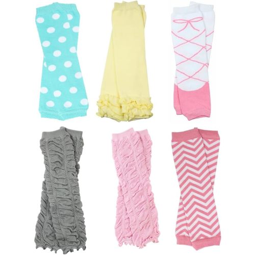 juDanzy 6 Pairs of Baby, Toddler and Child Leg Warmers