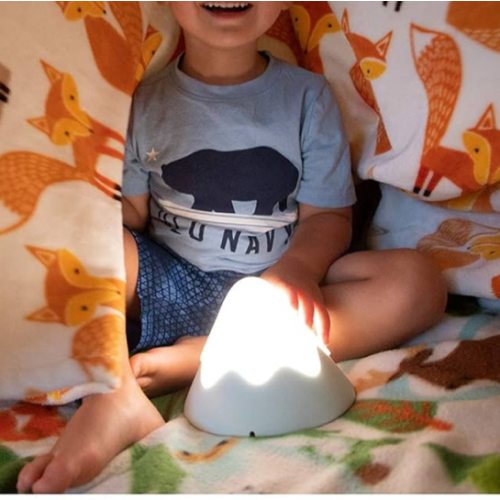 DesignNest Night Light, Snow Mountain lamp, Tap Control, Timer Setting, Soft Silicone, Dimmable, Soft Eye Caring, Rechargeable, Portable, Nursery lamp, Nursery Decor(Green)