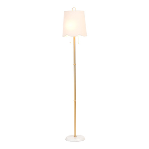 Metal Floor Lamp With Scalloped Shade | Home | T.J.Maxx