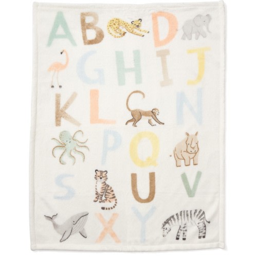 Plush Pram Blanket - Animal Alphabet