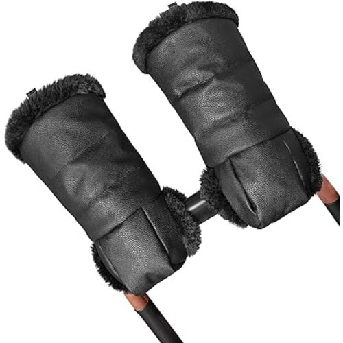 Aurya Stroller Warm Gloves, Anti-Freeze Universal Stroller Mittens, Winter Warm Hand Muffs for Handbar of Pram, Stroller, Pushchair