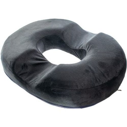 5 Star Super Deals Orthopedic Donut Seat Gel Cushion W/ Infused Memory Foam & Cooling Gel For Tailbone, Hemorrhoid, Sciatica & Prostate - Black