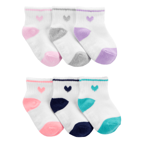 Baby 6-Pack Crew Socks - Carter's | Carter's
