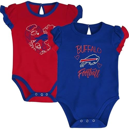Outerstuff NFL Newborn Infants Too Much Love 2 Piece Creeper Bodysuit Romper Set