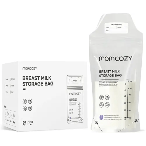 Momcozy Temp-Sensing Discoloration No-Leak Breast Milk Storing Bags 50  Piece