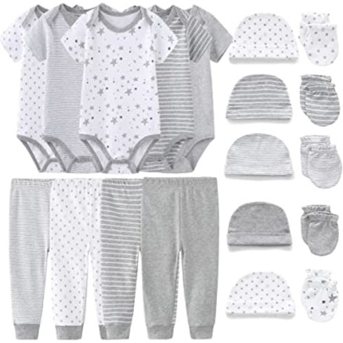 Chamie Newborn Baby cute design Bodysuit Short Sleeve One-Piece Baby Clothes for Boys