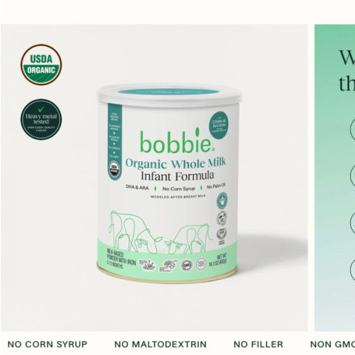 Organic Whole Milk Baby Formula