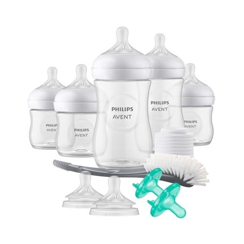 Philips AVENT Natural Baby Bottle with Natural Response Nipple, Newborn Baby Gift Set, SCD838/02