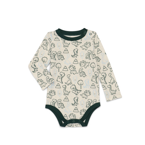Garanimals Baby Boys' Print Thermal Bodysuit with Long Sleeves, Sizes 0M-24M