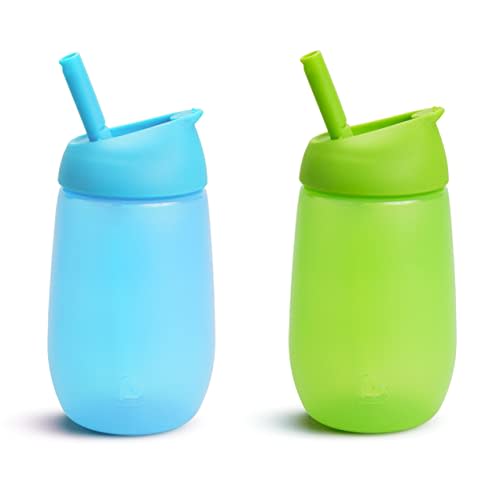 Nuby 3 Pack No-Spill Cup with Flex Straw - Neutral - 10 Ounce - 12+ Months