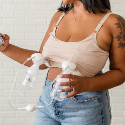 [LACE BACK] Amelia Pumping & Nursing Crop Cami