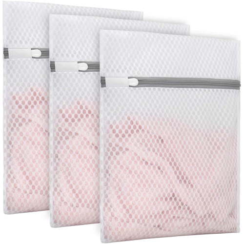 Mesh Laundry Bag for Delicates, Wash Bag for Underwear and Lingerie,3 Small