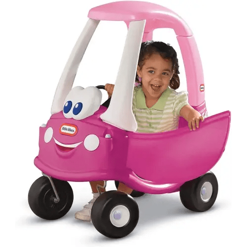 Little Tikes Princess Cozy Coupe Ride-On Toy - Toddler Car Push and Buggy Includes Working Doors, Steering Wheel, Horn, Gas Cap, Ignition Switch - For Boys and Girls Active Play , Magenta