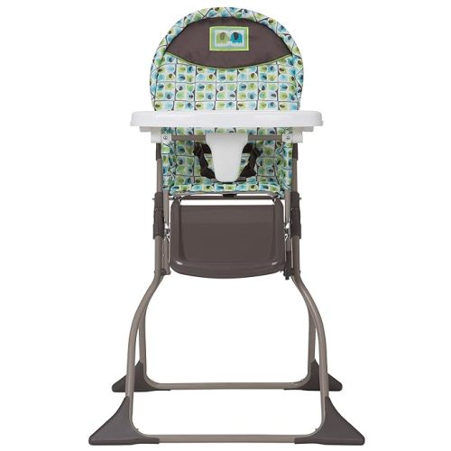 Cosco Simple Fold High Chair with 3-Position Tray (Elephant Squares)