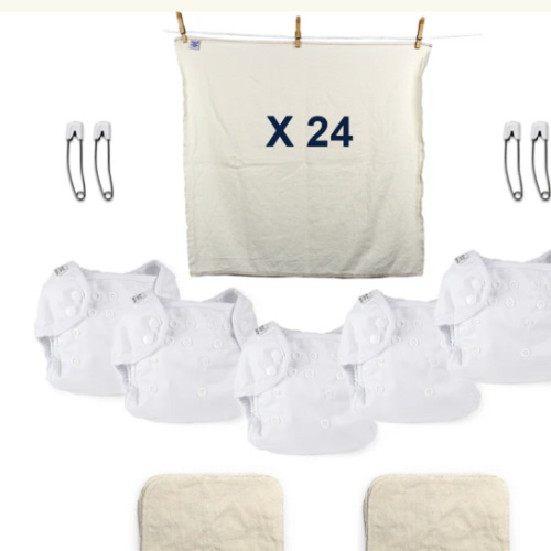 Cloth Reusable Diapers - Minimalist Kit