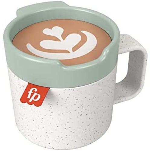 Fisher-Price Rattle A-Latte Coffee Cup Teether Activity Toy for Babies 3 Months and Up