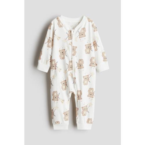 PATTERNED PAJAMA JUMPSUIT