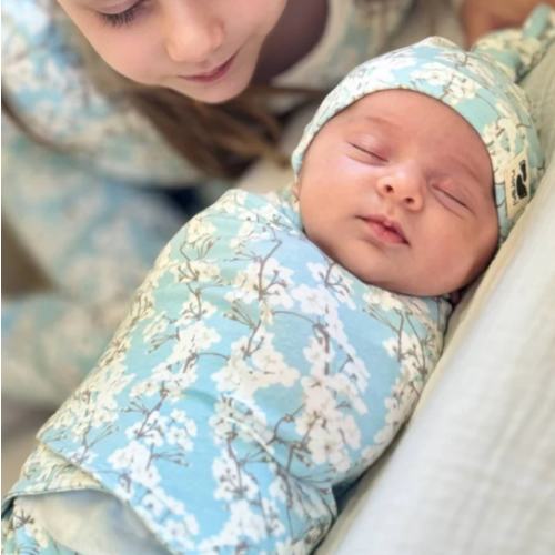 Norani Baby Snugababe Sleep Pod with Arm Inserts - Cherry Blossoms