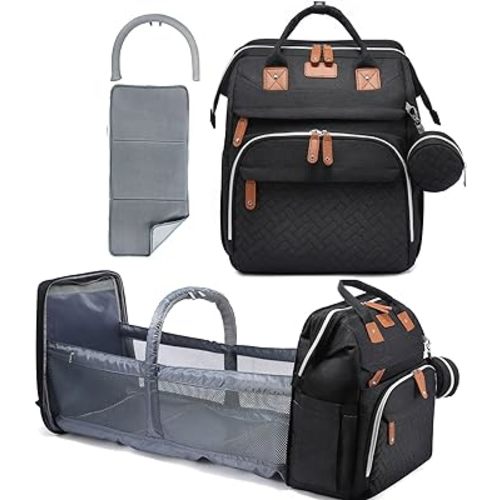 Diaper Bag Backpack with Changing Station, Spacious Durable Baby Travel Bag for Moms & Dads, with USB Port & Insulated Pockets, Large Capacity, Stylish for boys girls, Essential Newborn Gear