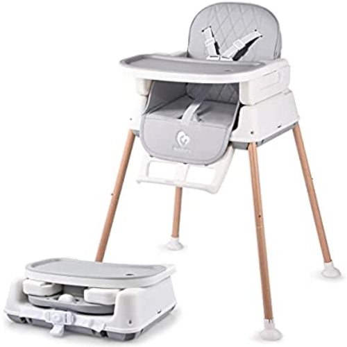 3 in 1 Baby High Chair, Bellababy Adjustable Convertible Baby High Chairs for Babies and Toddlers, Compact/Light Weight/Portable/Easy to Clean