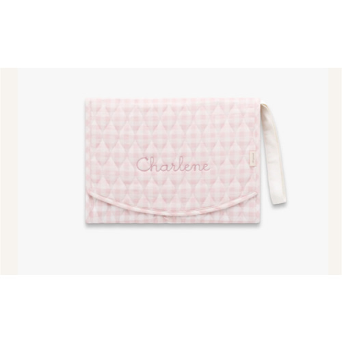 Portable Changing Pad - Pink Gingham | Gooselings