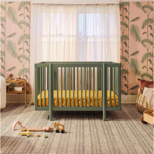 Pogo 8-in-1 Convertible Crib | All Stages Crib by Babyletto - Olive Color