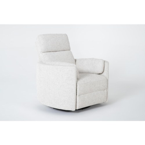 Rayna Quartz Power Swivel Glider Recliner | Living Spaces